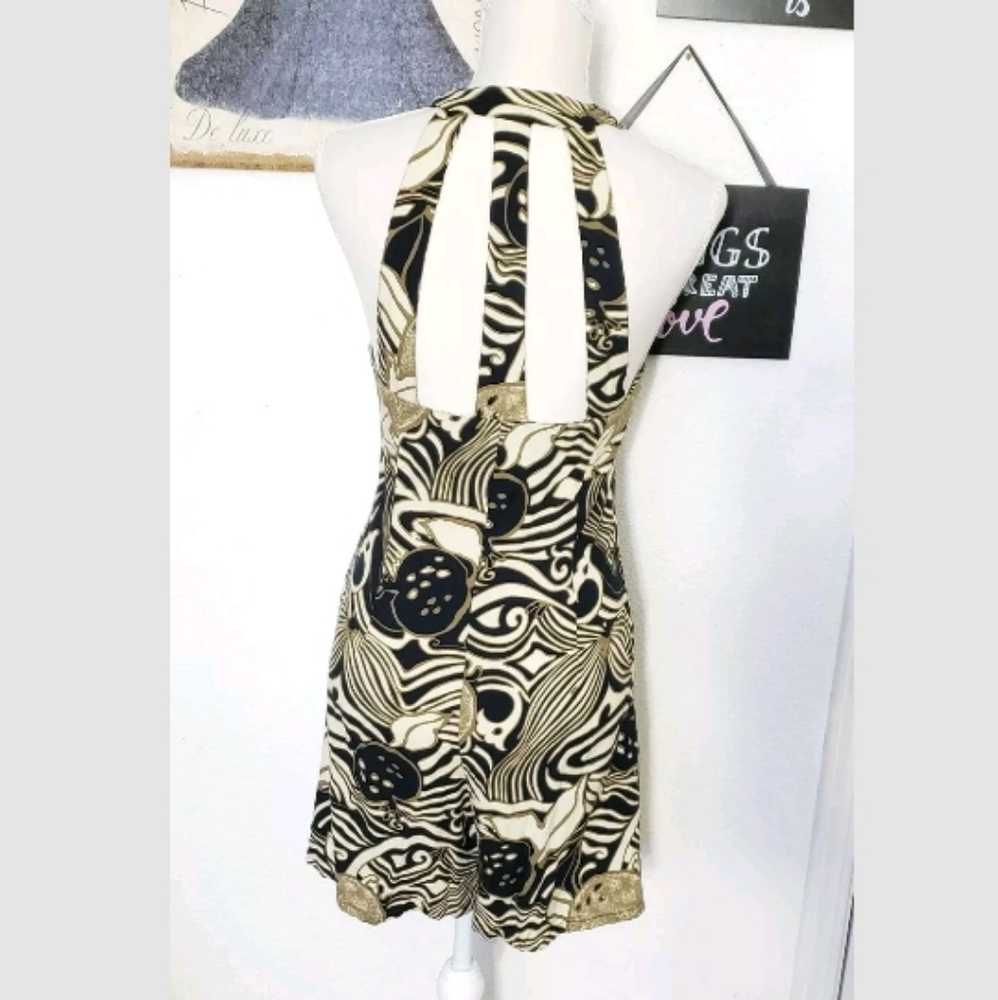 Styleworks Brown Strappy Back Sleeveless Romper 6 - Picture 2 of 8